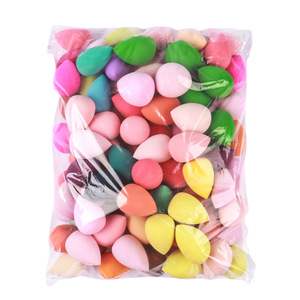 Ensemble d'éponges de maquillage ultra-douces sans latex, format jumbo et <span class=keywords><strong>mini</strong></span>, portables, multicolores, pour les retouches quotidiennes en voyage, lavables, pour fond de teint - Product Image 1
