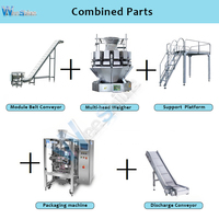 Machine d'emballage verticale automatique pour pesage, remplissage et scellage de riz, graines, aliments, chips, bonbons, canettes, bouteilles, sacs, feuilles d'aluminium