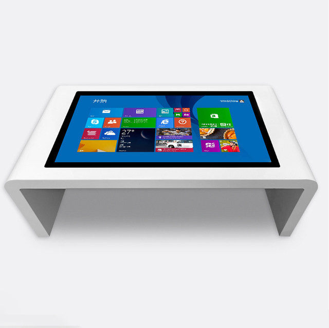 Wholesale 43 Inch All-in-one Information HD LCD Panel Capacitive Multi Touch Smart Interactive Coffee Game Touch Screen Table