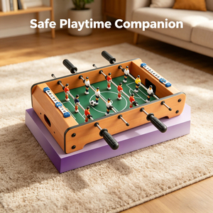 Mesa de Futbolito de Madera Marrón de 20 Pulgadas Lucky Toys para Niños, Diversión y Entretenimiento - Product Image 3
