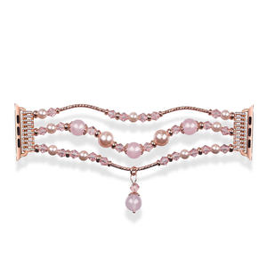 <span class=keywords><strong>Bracelet</strong></span> élastique en perles de luxe pour filles pour <span class=keywords><strong>Apple</strong></span> <span class=keywords><strong>Watch</strong></span> Band 38-40mm & 42-44mm Compatible avec les bijoux de la série 5/4/3/2/1 - Product Image 6