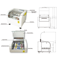 Agitateur d'incubation WRDD96 WRSD96 compact de paillasse pour flacons de culture 8 x 1L, réfrigération optionnelle, précision 0,1°C