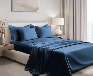 ベッドシーツ300tc 100% 竹シートセット環境に優しい寝具