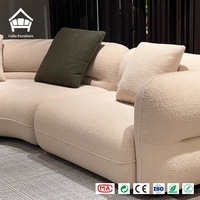 Ensemble de canapés modulaires incurvés sur mesure, design personnalisé, mobilier de salon complet, personnalisation de la maison entière, solution tout-en-un pour villa et appartement