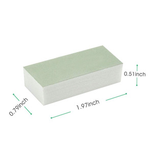 Pulidor de Uñas de Doble Cara Verde y Blanco de Material EVA al por Mayor, Mini Pulidor Rápido para un Brillo Intenso - Product Image 2