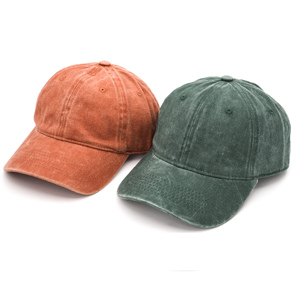 Soft Top Distressed <strong>Bucket</strong> <strong>Hat</strong> 100% Cotton-Custom Acid Wash Color Blank Cap With Curved Brim Buckle Closure For Promotional Use - Product Image 4
