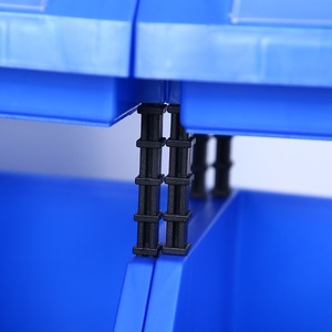 Bacs de rangement en plastique Huada, rectangulaires, empilables, en PP moulé par injection, organisateur de bureau, capacité de charge de 400 kg - Product Image 1