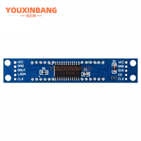 Modul Tampilan Tabung Digital Cascadable MAX7219 Tampilan LED Mendukung Kontrol Port IO Serial 3 8-bit Bertingkat
