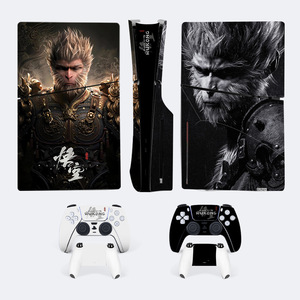 <b>Black</b> Myth Wukong Ps5 Slim Skin Vinyl Sticker For Game <b>Console</b> Controller Cover - Product Image 1