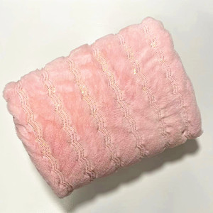 Ấm cúng sang trọng siêu mềm sợi nhỏ flannel lông cừu và màu hồng lót tùy chỉnh Sherpa chăn - Product Image 4