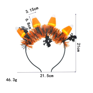 Diadema <span class=keywords><strong>de</strong></span> Halloween con 4 Lámparas <span class=keywords><strong>de</strong></span> <span class=keywords><strong>Calabaza</strong></span> y <span class=keywords><strong>Cabeza</strong></span> <span class=keywords><strong>de</strong></span> Fantasma, Diadema Luminosa con Luces LED Intermitentes - Product Image 4