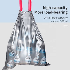 Leasylife-bolsa de basura portátil para el hogar, gruesa, punto de color, rotura, cierre automático, cordón, cocina, desechable - Product Image 5