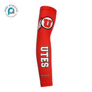 Saf özel süblimasyon sıkıştırma spor kol kollu elastik futbol beyzbol okul kol kollu kapak - Product Image 2