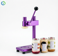 Machine de scellage manuelle pour bocaux et bouteilles en plastique, adaptée au thé aux bulles, à l'eau en bouteille et aux couvercles à ouverture facile de 55 mm