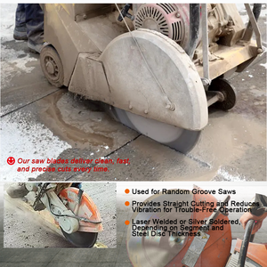 Lame de scie à boucle diamantée soudée au laser pour couper le béton, le béton armé, l'aspahlt, l'asphalte/le béton - Product Image 5