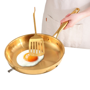 <span class=keywords><strong>Wok</strong></span> antiadhésif en acier inoxydable 304 de 28 cm pour la cuisine à domicile, petit-déjeuner, crêpes, œufs frits, steaks, repas rapides et faciles, gaz, induction - Product Image 4