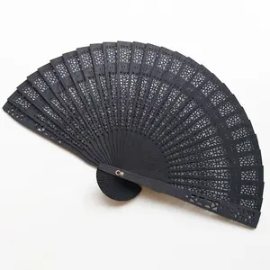 Promotional Customized Color Bamboo Wood Fan Beautiful Outdoor Relaxation Photography Model-Hot Sales Diverse Fragrant Art