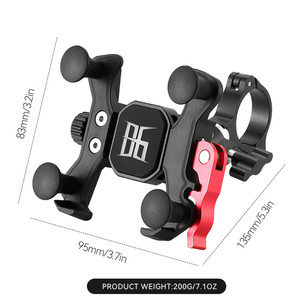 Support de téléphone pour vélo Yueli, rotation à 360 degrés, antichoc, réglable, fixation sur guidon - Product Image 4