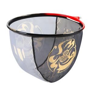 Épuisette de pêche circulaire en alliage d'aluminium de 40 cm, tête en maille anti-saut, séchage rapide, anti-accrocs, toile de rechange, équipement de pêche - Product Image 1