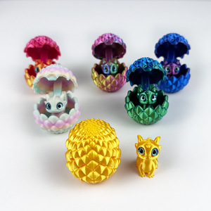 Uovo di Drago Stampato in 3D con Simpatico Drago Bambino, 4,5 cm 21g, Decorazione da Scrivania, Regalo - Product Image 3