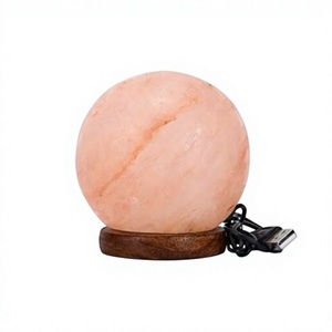Modern Round Organic Material Salt Lamp <b>Dimmer</b> Switch BPA Free Base for Office Home Christmas - Product Image 1