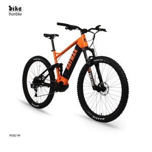 Bafang-bicicleta eléctrica de montaña, bici con <span class=keywords><strong>doble</strong></span> suspensión completa, Motor de tracción media, neumático ancho, 500w - Product Image 1