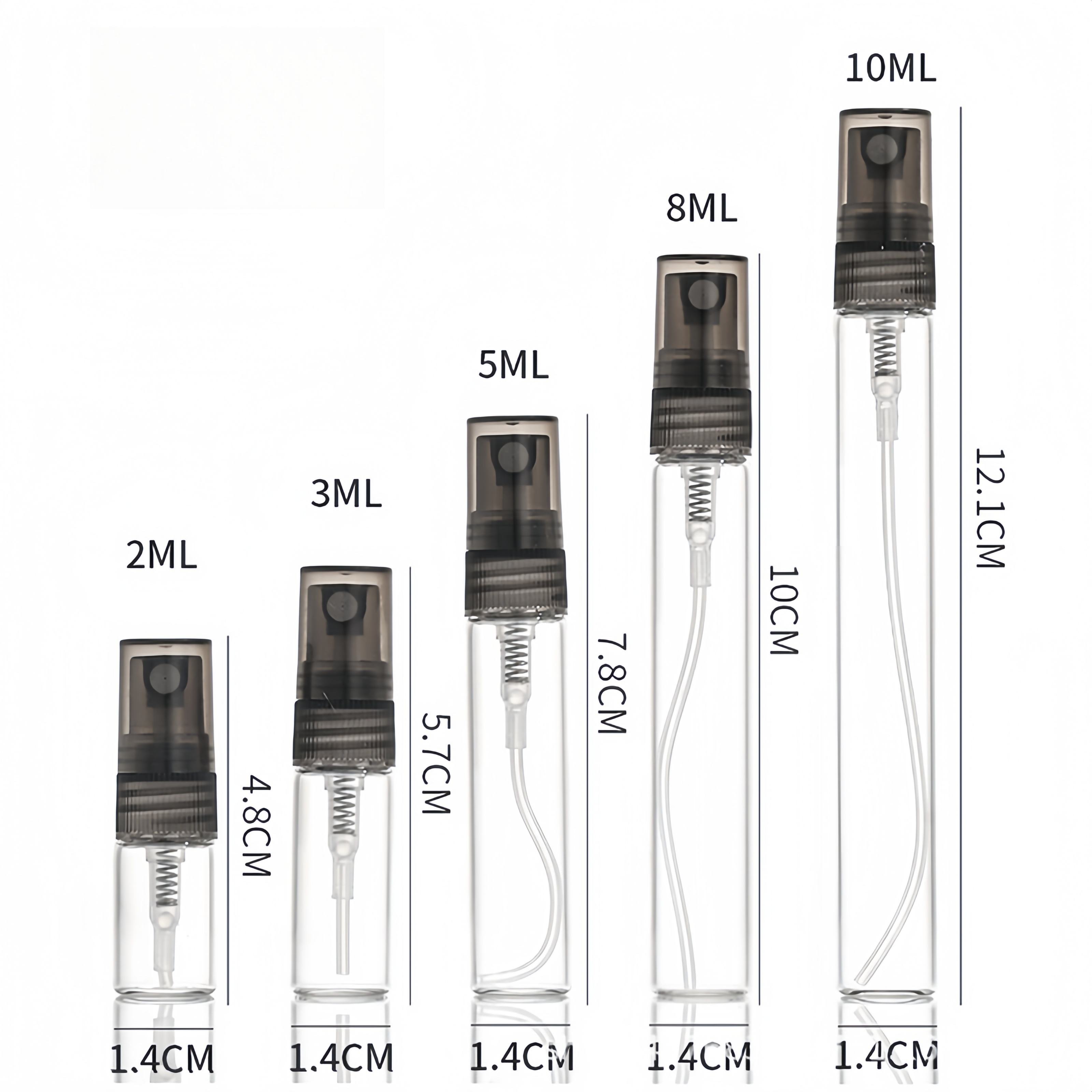 Clear Bottle With Gray Spray Lid