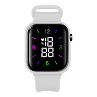 Nouvelle montre numérique LED carrée en plastique, style universitaire, pour le sport en plein air, unisexe, pour étudiants, femmes et hommes
