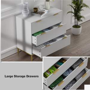 Camera da letto bianca, toletta, soggiorno, corridoio, cassettiera in legno in stile moderno - Product Image 5