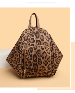 <span class=keywords><strong>Zaino</strong></span> da <span class=keywords><strong>donna</strong></span> leggero, portatile, estivo, elegante, grande capacità, impermeabile, in finta pelle scamosciata con stampa leopardata, <span class=keywords><strong>tessuto</strong></span> resistente, organizzato - Product Image 1