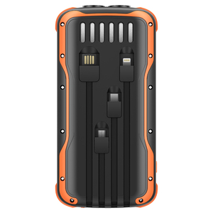 Banco de Energía Portátil Blackview TERRA 20, Carga Rápida, 20000mAh, Resistente, Cables Integrados, IP54 Impermeable, Linterna para Viajes al Aire Libre - Product Image 6