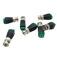 Conector BNC Macho Verde Sin Soldadura, Terminal Positivo Negativo BNC, Conector BNC Macho Hembra para Accesorios de Conectores
