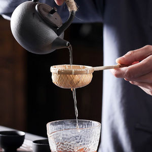 1PC Natural Bamboo <strong>Tea</strong> Strainer Infuser Filter Infusor <strong>Tea</strong> Tools <strong>Sieve</strong> for <strong>Tea</strong> Brewing Drinkware Accessories Colander Gadgets - Product Image 3