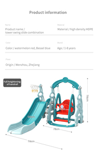 ชุดเครื่องเล่นสนามเด็กเล่นในร่มแบบผสมผสาน ผลิตจากพลาสติก HDPE พร้อมสไลเดอร์และชุดชิงช้า พร้อมสระลูกบอล สำหรับห้างสรรพสินค้า - Product Image 5