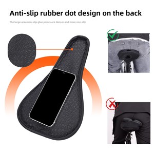 Housse de <span class=keywords><strong>selle</strong></span> de vélo en <span class=keywords><strong>gel</strong></span> ultra-doux épaissi, entièrement enveloppante pour vélos de montagne et de route, équipement de cyclisme - Product Image 3