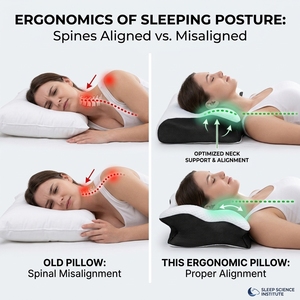 Cuscino Cervicale Ortopedico per Alleviare il Dolore al Collo, in Memory Foam a Forma di Farfalla con Gel Rinfrescante, Contorno Terapeutico per Chi Soffre di Insonnia - Product Image 3