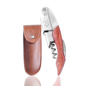 Sacacorchos de Madera con Mango de Madera de Palisandro y Material Metálico al por Mayor, Abridores de Vino con Embalaje en Bolsa de PU - Product Image 4