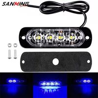 6 Lumière Ip67 18W LED Camion Strobe Grille Lumière Blanc Jaune Rouge Bleu Camion Lumières
