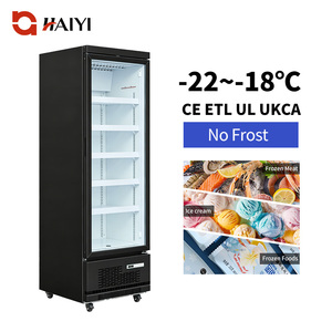 Congélateur commercial à porte vitrée, congélateur à crème glacée sans givre, congélateur vertical à porte simple pour supermarché - Product Image 2