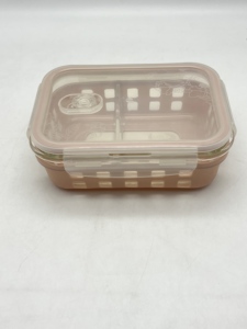 Lonchera de Vidrio Borosilicato de Alta Resistencia, Apta para Microondas, Contenedor de Almacenamiento de Alimentos con Compartimentos, Resistente a Fugas, Tazón para Preparación de Comidas - Product Image 3