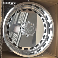 Jantes 4x4 tout-terrain 20 22 24 26 28 pouces 8x170 8x180 6x5.5 8X6.5 6x139.7 avec capuchons flottants personnalisés, roues forgées polies pour camion