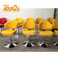 Chaise de bar pivotante K123 moderne en acier inoxydable avec base réglable en hauteur pour jeux de poker, idéale pour la maison, les bars et les casinos (usage commercial)