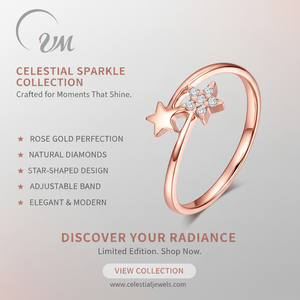 Anillo Trenzado con Incrustaciones de Diamantes de Estilo Clásico en Oro Rosa de 18K con Estrellas, Joyería Fina con Certificación NGTC, Modelo RWDA-00665V, VM.Jewelry - Product Image 6
