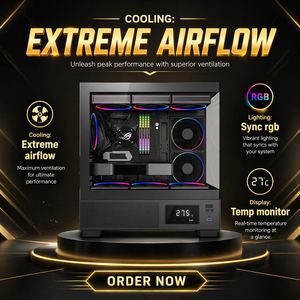 Étuis d'ordinateur avec écran Ordinateur de bureau <span class=keywords><strong>ATX</strong></span>/Micro-<span class=keywords><strong>ATX</strong></span> Gaming <span class=keywords><strong>PC</strong></span> Gaming Desktop <span class=keywords><strong>PC</strong></span> Gamers Completo Gaming <span class=keywords><strong>PC</strong></span> Case - Product Image 1