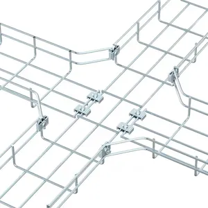 wire mesh basket cable trays Under Desk Cable Management Tray Manufacturer factory supports OEM/ODM