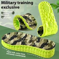 Semelles intérieures de sport confortables en PU et tissu en fibre de génes, respirantes, avec amorti 4D longue durée, pour chaussures de course d'été