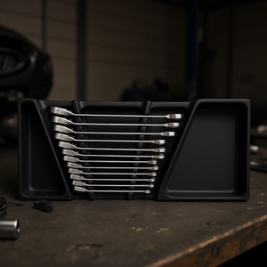 <b>Tool</b> <b>Storage</b> Set 12 Piece Metric Socket Wrench Kit With Organizer Tray For Automotive Repair And DIY Projects - Product Image 3