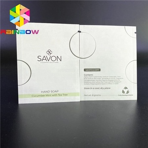 Stampa digitale <span class=keywords><strong>di</strong></span> <span class=keywords><strong>Carta</strong></span> Biodegradabile <span class=keywords><strong>Bustine</strong></span> per Sapone per Le Mani Compostabili Sacchetti <span class=keywords><strong>di</strong></span> <span class=keywords><strong>Carta</strong></span> Logo Personalizzato MOQ Basso Accettato - Product Image 5