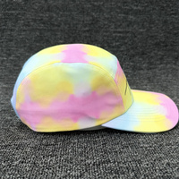 Gorra Deportiva de 5 Paneles con Logotipo Personalizado, Tie Dye, Bordado 3D, Transpirable, para Camping y Senderismo