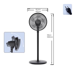 Đơn giản và an toàn hoạt động 16 inch 220V 45W bệ người hâm mộ chi phí cao hiệu suất bệ người hâm mộ Trung Quốc - Product Image 4